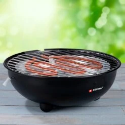 Alpina Elektrische BBQ - Tafel-Barbecue - Geen Rook - Binnen Barbecueën - 1250W - Ø 30 Cm - Zwart -Grillmeesters Goedkope Winkel 1200x1200 29