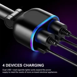 Auto Sigarettenaansteker Splitter - Losse Oplader - USB 2.0 A/USB 3.0 A 2 Poorten - Zwart - Snellader - Splitter - Auto Lader USB -Grillmeesters Goedkope Winkel 1200x1200 322