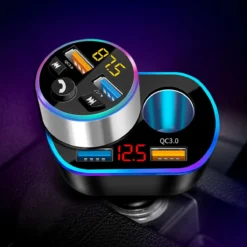 Auto Sigarettenaansteker Splitter - Losse Oplader - USB 2.0 A/USB 3.0 A 2 Poorten - Zwart - Snellader - Splitter - Auto Lader USB -Grillmeesters Goedkope Winkel 1200x1200 326