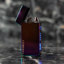 Merkloos Cuberna Elektrische Plasma USB Aansteker Met Batterij Indicator Rainbow - Wind En Storm Bestendig - Geschikt Voor Kaarsen, Vuurwerk, Sigaretten En BBQ -Grillmeesters Goedkope Winkel 1200x1200 337