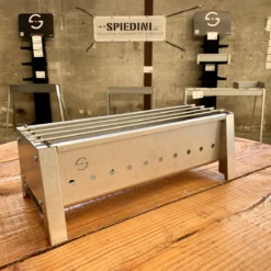 Spiedini Saté-bbq Bali 40 Mini - Kleine, Smalle Houtskoolbarbecue Met Horizontaal Rooster Voor Sate Of Andere Spiesjes - 40 Cm Lang, 11 Cm Breed, 14 Cm Hoog - Ideaal Voor Tuin- Of Open Haard, Of Balkon - Materiaal: Gealuminiseerd Ijzer -Grillmeesters Goedkope Winkel 1200x1200 34