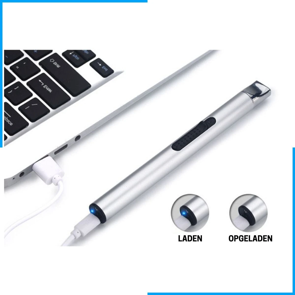 Aansteker Elektrisch - Plasma Aansteker - Aansteker Voor Kaarsen - Oplaadbaar Met USB Kabel - Windproof - SEVEND® 2 Aansteker Elektrisch - Plasma Aansteker - Aansteker Voor Kaarsen - Oplaadbaar Met USB Kabel - Windproof - SEVEND® - Afbeelding 2