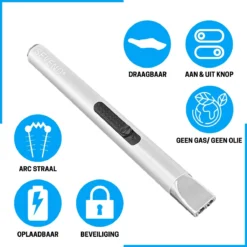 Aansteker Elektrisch - Plasma Aansteker - Aansteker Voor Kaarsen - Oplaadbaar Met USB Kabel - Windproof - SEVEND® 10 Aansteker Elektrisch - Plasma Aansteker - Aansteker Voor Kaarsen - Oplaadbaar Met USB Kabel - Windproof - SEVEND® -Grillmeesters Goedkope Winkel 1200x1200 362