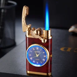 Flametimer Exclusieve Aansteker Met Horloge, 2 Stuks Willekeurig, Winddichte Draagbare Kaars Aansteker Voor Kaars Koken BBQ, Vuurwerk, Zak Zaklamp Aansteker Met Geschenkdoos, Cool Gift -Grillmeesters Goedkope Winkel 1200x1200 439