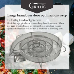 Grillig - Koud Rookgenerator - Cold Smoke Generator - Voor Het Koud Roken Van Vlees - Vis - Kaas - Noten -Grillmeesters Goedkope Winkel 1200x1200 450