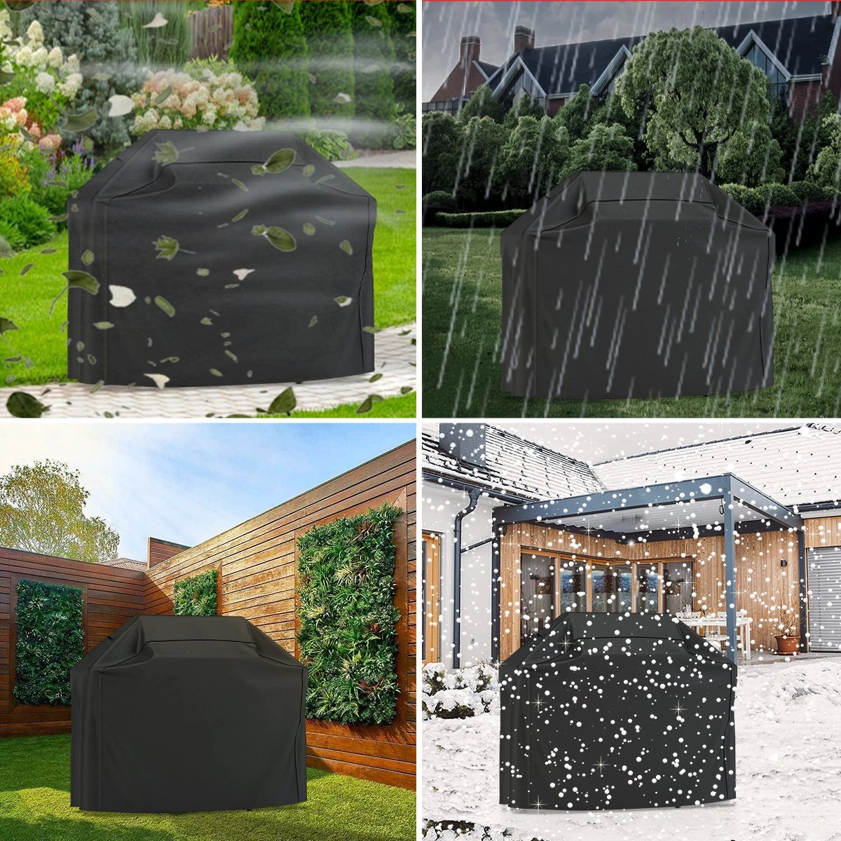 GrillX Barbecue Hoes - 170 X 61 X 117cm - BBQ Hoes Waterdicht - Beschermhoes Inclusief Trekkoord - BBQ Accesoires 4 GrillX Barbecue Hoes - 170 X 61 X 117cm - BBQ Hoes Waterdicht - Beschermhoes Inclusief Trekkoord - BBQ Accesoires - Afbeelding 4