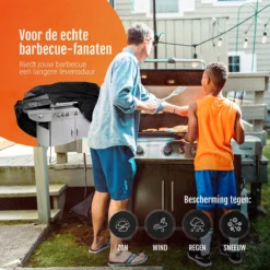 GrillX Barbecue Hoes - 145 X 61 X 117cm - BBQ Hoes Waterdicht - Beschermhoes Inclusief Trekkoord - BBQ Accesoires -Grillmeesters Goedkope Winkel 1200x1200 473