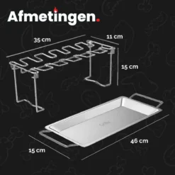 GrillX Kippenvleugelhouder - Kiphouder Voor BBQ & Oven - RVS - BBQ Accesoires 13 GrillX Kippenvleugelhouder - Kiphouder Voor BBQ & Oven - RVS - BBQ Accesoires -Grillmeesters Goedkope Winkel 1200x1200 549
