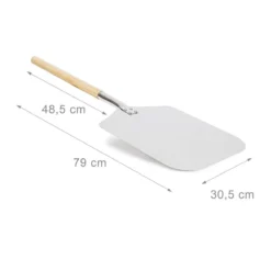 Relaxdays Pizzaschep - Vierkant - Metaal -Grillmeesters Goedkope Winkel 1200x1200 559