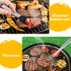 BBQ Accesoires Set Gereedschap Tang Borstel Barbecue Kookgerei - 10 Delig -Grillmeesters Goedkope Winkel 1200x1200 633