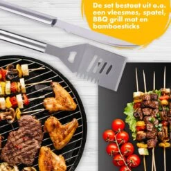 BBQ Accesoires Set Gereedschap Tang Borstel Barbecue Kookgerei - 10 Delig -Grillmeesters Goedkope Winkel 1200x1200 635