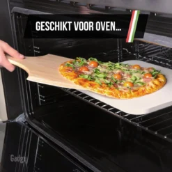 Gadgy Pizzasteen Met Pizzaschep – Cordieriet Voor Knapperige Pizzabodem – Pizzasteen Voor BBQ, Oven Of Kamado - Pizzaspatel - Pizza Set -Grillmeesters Goedkope Winkel 1200x1200 643