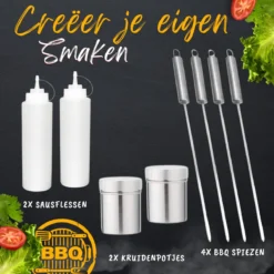 BBQ Gereedschapset - Opbergtas - BBQ Accessoires - BBQ Tang - BBQ Set - BBQ Borstel - BBQ Gereedschap - Roestvrij Staal -Grillmeesters Goedkope Winkel 1200x1200 722