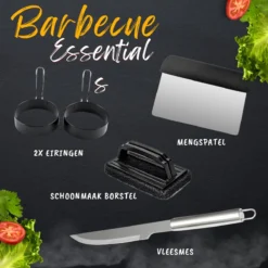 BBQ Gereedschapset - Opbergtas - BBQ Accessoires - BBQ Tang - BBQ Set - BBQ Borstel - BBQ Gereedschap - Roestvrij Staal -Grillmeesters Goedkope Winkel 1200x1200 723