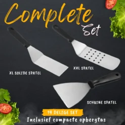 BBQ Gereedschapset - Opbergtas - BBQ Accessoires - BBQ Tang - BBQ Set - BBQ Borstel - BBQ Gereedschap - Roestvrij Staal -Grillmeesters Goedkope Winkel 1200x1200 724