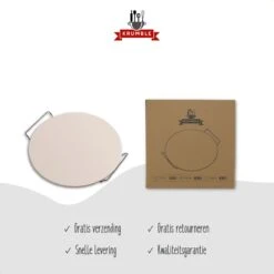 Pizzasteen BBQ & Oven | Pizzaplaat Voor De Lekkerste Bereiding Van Een Pizza Op Jouw Barbecue Of In De Oven | Pizza Stone Rond | Medium (33 Cm) -Grillmeesters Goedkope Winkel 1200x1200 777