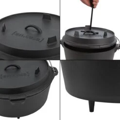 Dutch Oven Enkhuizen Met Deksel Gietijzer Zwart - 4 Varianten -Grillmeesters Goedkope Winkel 1200x1200 841