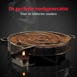 GrillX Cold Smoke Generator Met 1KG Kersen Rookmot - 6 Liter - Smokerbox - RVS Rookbox - Rookgenerator - Koud Roken - BBQ Accesoires -Grillmeesters Goedkope Winkel 1200x1200 884