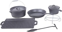 EL Fuego Dutch Oven Set Gietijzer 7-delig 15 EL Fuego Dutch Oven Set Gietijzer 7-delig -Grillmeesters Goedkope Winkel 1200x628 1