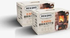 Bruinkoolbriket 10 Kg REKORD- Briketten - Brandhout-briketten Geperst -houtkachel 10kg - 18stk -Grillmeesters Goedkope Winkel 1200x660