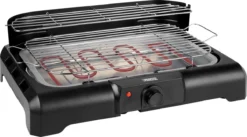 Princess 112250 Elektrische BBQ Met Zijplanken - BBQ - 40x25cm - Met En Zonder Statief Te Gebruiken - Met Zijplankjes - Ook Te Gebruiken Als Tafelgrill - 2200W -Grillmeesters Goedkope Winkel 1200x668 1
