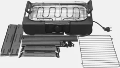 Royalty Line Elektrische Barbecue - Indoor En Outdoor BBQ - Tafelgrill - Elektrische Grill - Grill Oppervlak 40x24 Cm - 2000W - Met Stand - Zwart -Grillmeesters Goedkope Winkel 1200x686 1