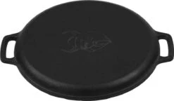 Valhal Outdoor Skillet / Plancha / Koekenpan - Gietijzer - Diameter 35cm, Twee Handvatten, VH35F -Grillmeesters Goedkope Winkel 1200x698