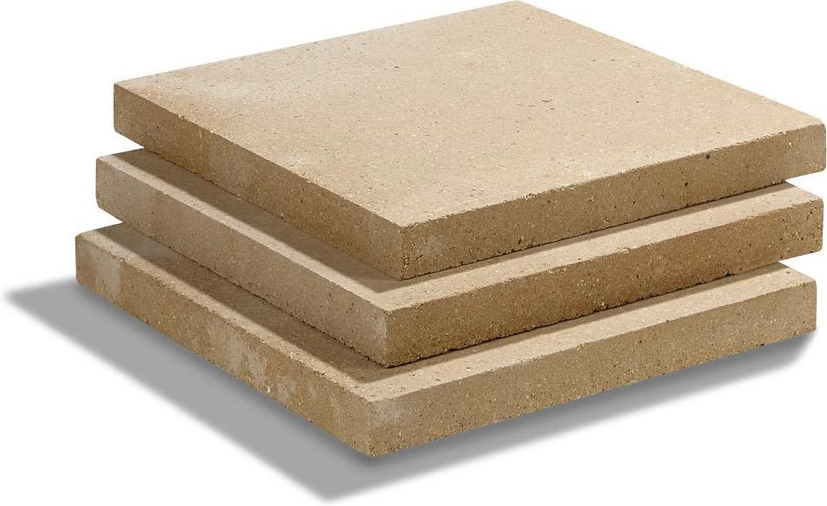 Pizzasteen / Broodbaksteen - 30 X 30 X 3 Cm - Voor De Oven Of BBQ 2 Pizzasteen / Broodbaksteen - 30 X 30 X 3 Cm - Voor De Oven Of BBQ - Afbeelding 2