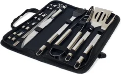 Krumble 18-delige Barbecue Set / Roestvrijstalen BBQ Set Van 18 / Inclusief Handige Opbergtas - RVS