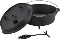 Dutch Oven Enkhuizen Met Deksel Gietijzer Zwart - 4 Varianten -Grillmeesters Goedkope Winkel 1200x780 4