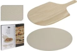 Merkloos Excellent Houseware Pizza-baksteen - Met Pizza-schep -Grillmeesters Goedkope Winkel 1200x792 1