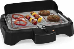 Tristar BQ-2824 Elektrische Barbecue - Tafel BBQ 34,5 X 23 Cm - Regelbare Thermostaat - 2000 Watt - Zwart -Grillmeesters Goedkope Winkel 1200x793
