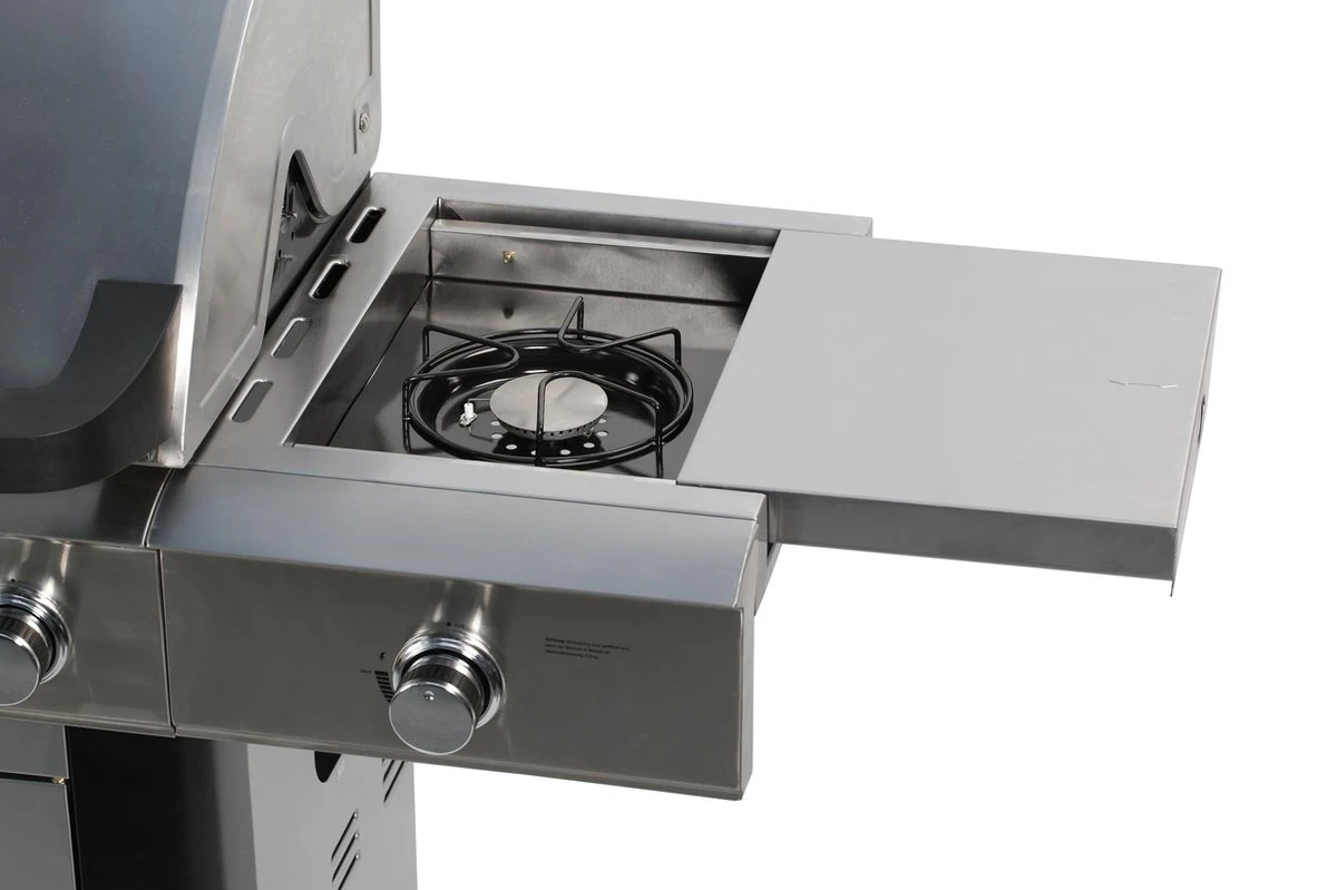 Gasbarbecue En Grill - 5 + 1 Branders + 1 Infrarood Zijbrander - Buitenkeuken - Edelstaal BBQ 4 Gasbarbecue En Grill - 5 + 1 Branders + 1 Infrarood Zijbrander - Buitenkeuken - Edelstaal BBQ - Afbeelding 4