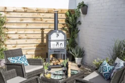 Merkloos MaxxGarden Pizza Oven - Smoker Barbecue Houtskool 45 X 65 X 158cm -Grillmeesters Goedkope Winkel 1200x800 5