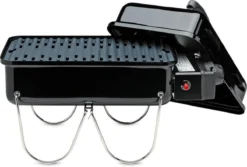 Weber Go-Anywhere Gas Barbecue - 41x26 Cm - Roestvrijstalen Branders - Gasregelkop - Incl. Deksel -Grillmeesters Goedkope Winkel 1200x812