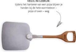 Boska Pizzaschep Barbecue - Kort Handvat - Stabiel - Aluminium - Eikenhout - BBQ Accessoires -Grillmeesters Goedkope Winkel 1200x820