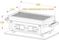 YAKINIKU Rechthoekige Shichirin | Konro- & Yakitori Grill -Grillmeesters Goedkope Winkel 1200x821 1