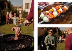 BBQ Accesoires Set Met Thermometer, Handschoenen, Bbq Tang, Bbq Borstel Van Zedar -Grillmeesters Goedkope Winkel 1200x856