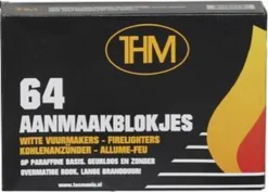 THM Witte Aanmaakblokjes Paraffine 64 Stuks Omdoos 12 Pakjes -Grillmeesters Goedkope Winkel 1200x858