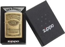 Aansteker Zippo Jack Daniel's Label Brass Emblem -Grillmeesters Goedkope Winkel 1200x869