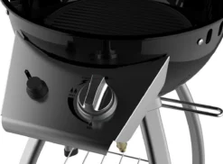 Accente Outdoor Gas BBQ - ø 45 Cm- Inclusief Grillplaat & Gasslang - Zwart -Grillmeesters Goedkope Winkel 1200x883