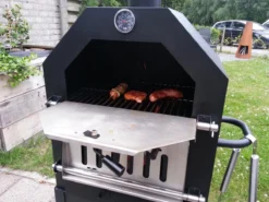 Merkloos MaxxGarden Pizza Oven - Smoker Barbecue Houtskool 45 X 65 X 158cm -Grillmeesters Goedkope Winkel 1200x900 11