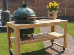 BBQ Tafel - Geschikt Voor Big Green Large/Bastard Large/Bastard Large Urban/Yakiniku 19 Inch/Monolith Large - Eikenhout - 87 Cm -Grillmeesters Goedkope Winkel 1200x900 2