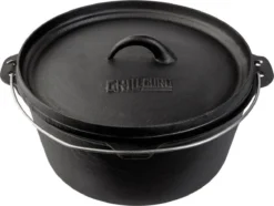Grill Guru Cast Iron Dutch Oven - Gietijzeren Pan Met Deksel - Medium 23cm