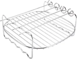 Merkloos Grillrooster - Incl. 4 Spiezen - Barbeque Benodigdheden - Zilver - Able & Borret