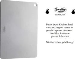 Pizzasteen Van Staal – Pizza Steen - Pizza En Brood Bakken - 40 X 30 X 0,6 Cm - Cadeau Voor Man - Kitchen Steel By Qwality -Grillmeesters Goedkope Winkel 1200x944 2