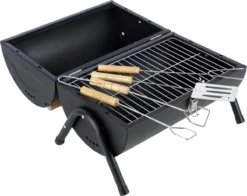 MaxxGarden BBQ - Houtskool Barbecue - Smoker Barbecue - Grilloppervlak (LxB) 38 X 52 Cm - Met Dubbel Grill Vlak - Zwart -Grillmeesters Goedkope Winkel 1200x954