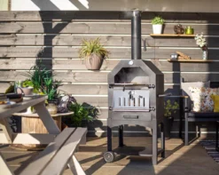 Merkloos MaxxGarden Pizza Oven - Smoker Barbecue Houtskool 45 X 65 X 158cm -Grillmeesters Goedkope Winkel 1200x956