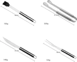 Sens Design BBQ Accesoires - 18 Delig - BBQ Gereedschapset Koffer -Grillmeesters Goedkope Winkel 1200x969 1