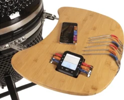 Patton - Kamado 21" - Premium Black - Keramische Barbecue - Incl. Bluetooth Kerntemperatuurmeter - LED Verlichting - Large - Compleet - Zwart 27 Patton - Kamado 21" - Premium Black - Keramische Barbecue - Incl. Bluetooth Kerntemperatuurmeter - LED Verlichting - Large - Compleet - Zwart -Grillmeesters Goedkope Winkel 1200x969